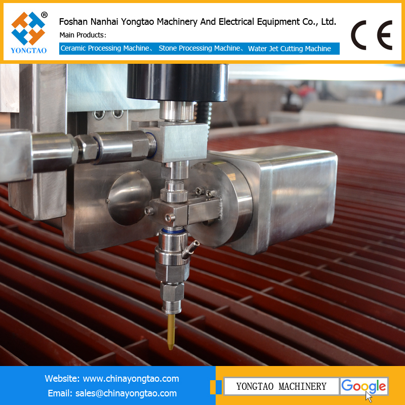 Five-axis water jet cutter head